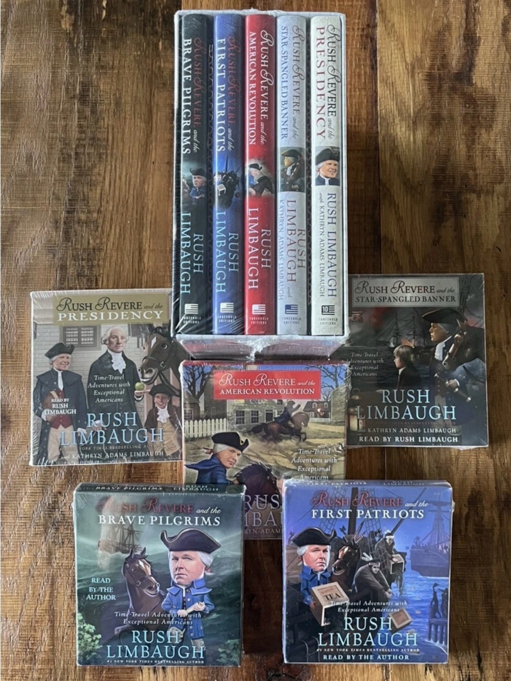 NEW Rush Revere Complete 5-Book Set & All Audiobook CD 1 2 3 4 5 Limbaugh Sealed